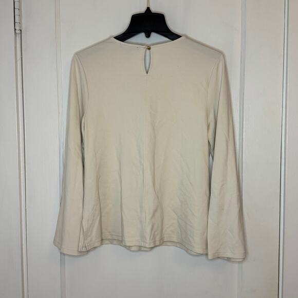 Marc New York Long Sleeve Top Ivory with Gold Chain Detail – Size M - Picture 2 of 8